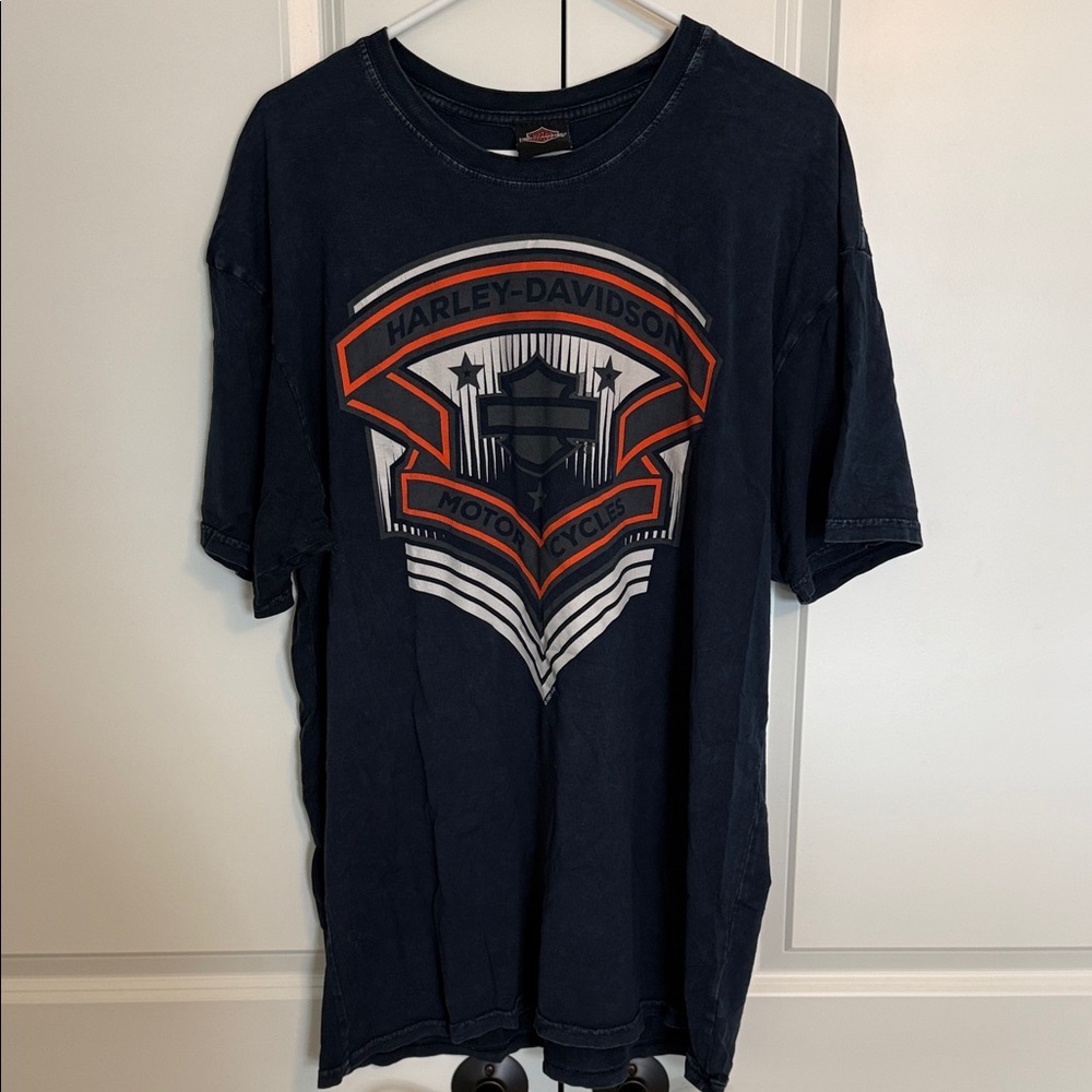 Harley-Davidson Men's Dark Blue Graphic Tee